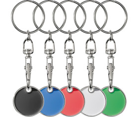 Keyring with shopping coin