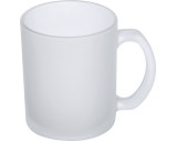 Glastasse weiß gefrostet, 300 ml